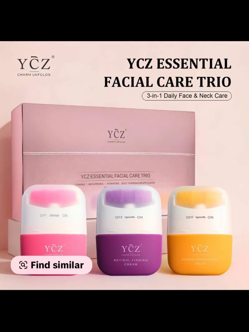 Essential Facial Care Trio - Pink, Purple & Yellow Skincare Set